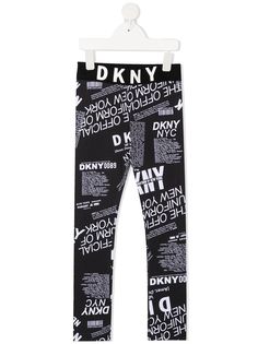 Dkny Kids легинсы с графичным принтом