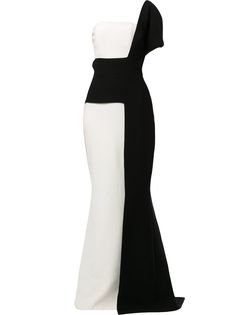 Saiid Kobeisy платье асимметричного кроя в стиле колор-блок