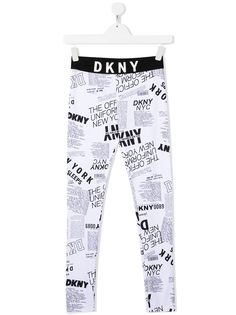 Dkny Kids легинсы с логотипом