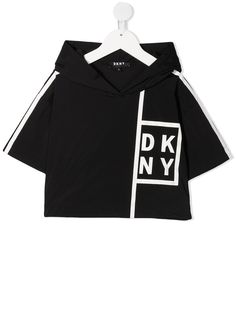 Dkny Kids худи с короткими рукавами и логотипом