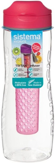 Бутылка для воды Sistema Hydrate Tritan Infuser, 800 мл Red (660)
