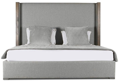 Кровать с мягким изголовьем IDEALBEDS BERKW140 Berkley Winged Plain Wood Collection