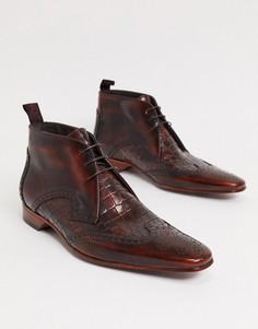 Коричневые ботинки из крокодиловой кожи Jeffery West Escobar-Коричневый цвет