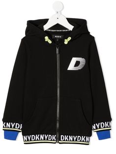 Dkny Kids куртка с капюшоном и логотипом