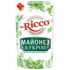 Майонез Mr.Ricco Майонез&Укроп 50% 375 г