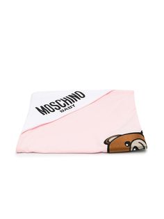 Moschino Kids одеяло с вышивкой Teddy