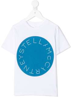 Stella McCartney Kids футболка из органического хлопка с логотипом