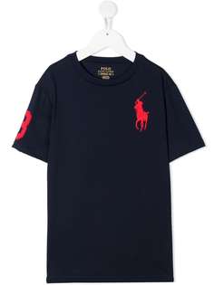 Ralph Lauren Kids футболка с вышитым логотипом