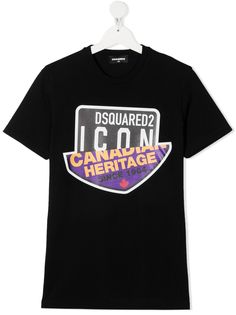 Dsquared2 Kids футболка с принтом Icon Heritage