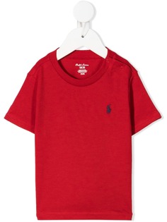 Ralph Lauren Kids футболка с вышитым логотипом