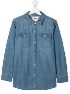 Levis Kids джинсовая рубашка