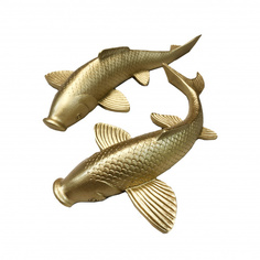 Панно fish (inshape) золотой 24x26 см.