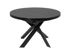 Стол раздвижной vashti (la forma) черный 160x76x120 см.