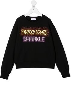 Pinko Kids толстовка с графичным принтом