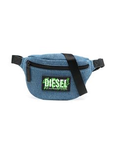 Diesel Kids джинсовая поясная сумка с нашивкой-логотипом