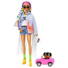 Кукла Barbie Экстра с радужными косичками