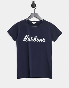 Темно-синяя футболка Barbour Rebecca-Темно-синий