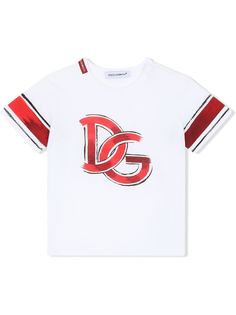 Dolce & Gabbana Kids футболка с принтом DG