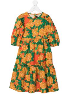 Mini Rodini платье с цветочным принтом