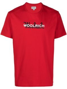 Woolrich футболка с логотипом