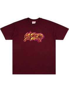 Supreme футболка с принтом Scratch