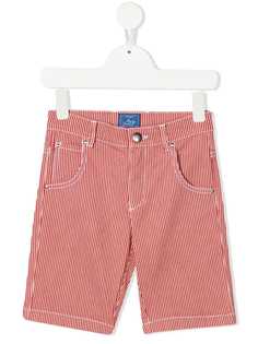 Fay Kids джинсовые шорты в полоску