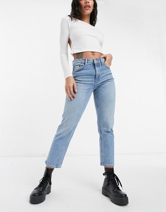 Выбеленные прямые джинсы Topshop-Черный цвет