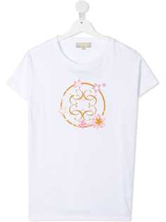 ELIE SAAB JUNIOR футболка с цветочным принтом