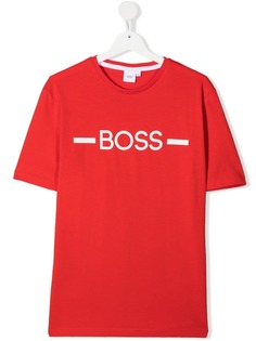 BOSS Kidswear футболка с круглым вырезом и логотипом