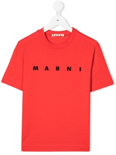 Marni Kids футболка с логотипом