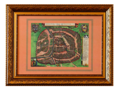 Картина москва, столичный город всей белой руссии (карта успеха) мультиколор 84x64 см.