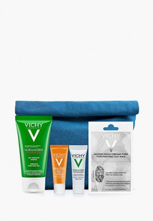 Набор для ухода за лицом Vichy NORMADERM в мини-формате для проблемной и склонной к жирности кожи + косметичка