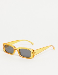 Массивные солнцезащитные очки в тонкой оправе Madein-Белый Madein.