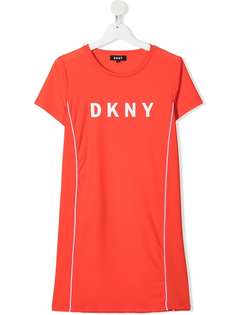 Dkny Kids платье-футболка с логотипом