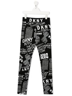 Dkny Kids легинсы с графичным принтом