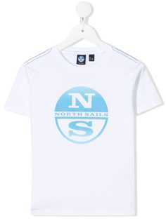 North Sails Kids футболка из органического хлопка с логотипом