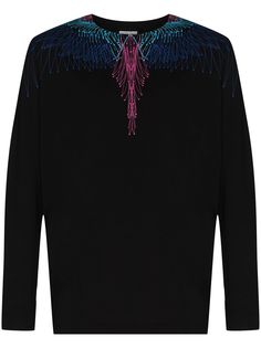 Marcelo Burlon County of Milan футболка Bezier Wings с длинными рукавами