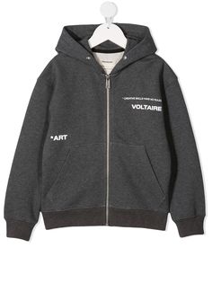 Zadig & Voltaire Kids худи Hank с графичным принтом