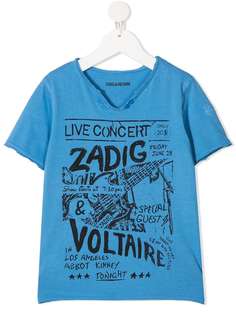 Zadig & Voltaire Kids футболка с логотипом