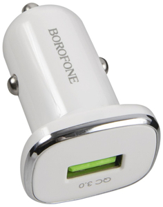 Автомобильное зарядное устройство BOROFONE BZ12A Lasting Power White (УТ000021791)