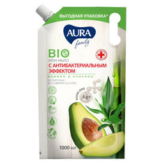 Мыло-крем с антибактериальным эффектом Aura "Бамбук и авокадо" 1 л
