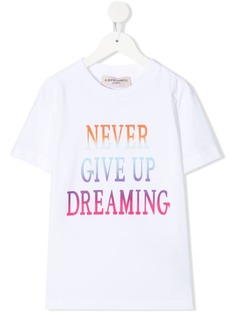 Alberta Ferretti Kids футболка Never Give Up