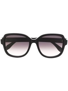 Alexander McQueen Eyewear солнцезащитные очки в массивной оправе