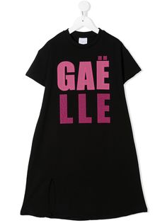 Gaelle Paris Kids платье-футболка с заклепками и логотипом