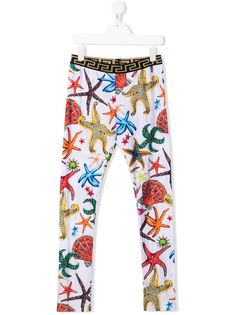 Versace Kids легинсы с принтом Trésor De La Mer