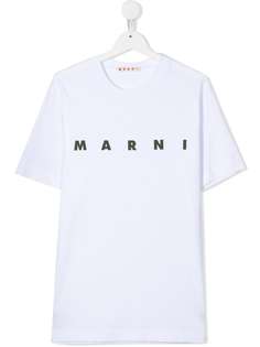 Marni Kids футболка с короткими рукавами и логотипом