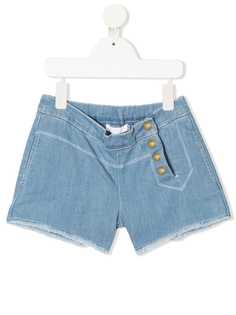 Chloé Kids джинсовые шорты с пуговицами