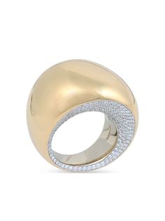 VHERNIER кольцо Pirouette из розового и белого золота с бриллиантами