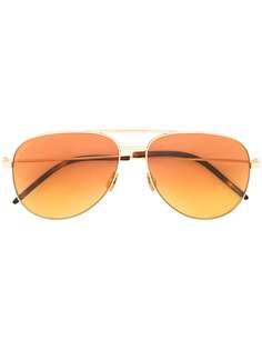 Saint Laurent градиентные солнцезащитные очки-авиаторы
