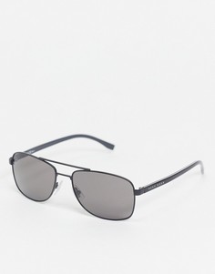 Солнцезащитные очки с двойной планкой в области бровей Hugo Boss 0762/S-Черный цвет